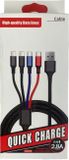 USB datový a nabíjecí kabel 4v1 2x Lighting / 1x micro USB / 1x USB-C - 2.8A