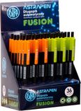 ASTRAPEN Fusion, Guľôčkové pero 0,6mm, modré, stojan, mix farieb, 201022018
