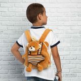 BE MY FRIEND, Detský obojstranný plyšový batoh s odnímateľnou hračkou HUSKY, 13052