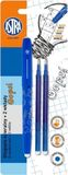 Gumovateľné pero OOPS! 0,6mm, modré, dve gumy + 2ks náplní, blister, 201319007