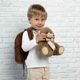 BE MY FRIEND, Detský plyšový batoh s odnímateľnou hračkou MACKO, 13038