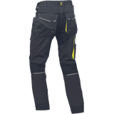 Pánske montérkové nohavice do pása SHELDON antracit/žltá