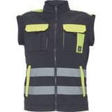 Reflexná bunda MAX VIVO RFLX čierna/žltá