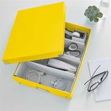 Odkladací box, laminovaný kartón, M veľkosť, LEITZ &quot;Click&amp;Store&quot;, žltá