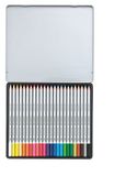 Akvarelové ceruzky, kovová krabica, STAEDTLER &quot;Karat&quot;, 24 rôznych farieb
