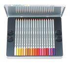 Akvarelové ceruzky, kovová krabica, STAEDTLER &quot;Karat&quot;, 36 rôznych farieb