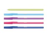 Guličkové pero, 0,7 mm, s uzáverom, vo valcovitom stojane, ICO &quot;Signetta Mix&quot;, modré