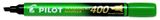 Permanentný popisovač, 1,5-4 mm, zrezaný, PILOT &quot;Permanent Marker 400&quot;, zelený