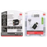 AXAGON ADA-10, USB2.0 - stereo audio MINI adapter