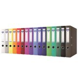 Pákový šanón, 50 mm, A4, PP/kartón, DONAU &quot;Rainbow&quot;, bordový