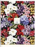 Špirálový zošit, A4+, štvorčekový, 80 listov, SHKOLYARYK &quot;Renaissance flowers&quot;, mix