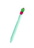 Gélové pero, gumovateľné, 0,5 mm, &quot;Kaktus&quot;, modrá