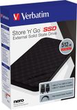 SSD (externý disk), 512GB, USB 3.2 VERBATIM, &quot;Store n Go&quot;, čierna