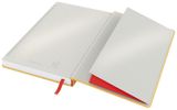 Záznamová kniha, A5, štvorčeková, 80 listov, tvrdá obálka, LEITZ &quot;Cosy Soft Touch&quot;, matná žltá