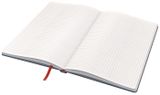 Záznamová kniha, A5, štvorčeková, 80 listov, tvrdá obálka, LEITZ &quot;Cosy Soft Touch&quot;, matná sivá