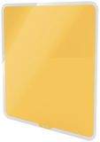 Magnetická sklenená tabuľa, 45x45 cm, LEITZ &quot;Cosy&quot;, matná žltá