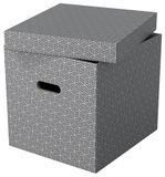 Úložný kubický box, ESSELTE &quot;Home&quot;, sivá