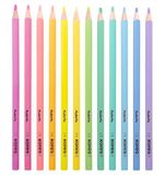 Farebné ceruzky, sada, trojhranné, KORES &quot;Kolores Pastel&quot;, 12 pastelových farieb