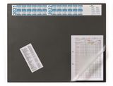Podložka na stôl, 65x52 cm, s ročným kalendárom, DURABLE, priehľadná