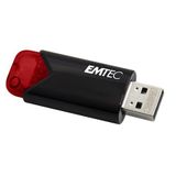 USB kľúč, 16GB, USB 3.2, EMTEC &quot;B110 Click Easy&quot;, čierna-červená