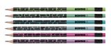 Grafitové ceruzky s gumou, HB, trojuholníkový tvar, KORES &quot;Style Cracked&quot;, mix kovových farieb