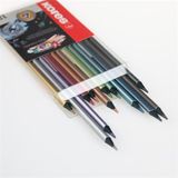 Farebné ceruzky, sada, trojuholníkový tvar, KORES &quot;Kolores Style Metallic&quot;, 12 kovových farieb