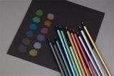 Farebné ceruzky, sada, trojuholníkový tvar, KORES &quot;Kolores Style Metallic&quot;, 12 kovových farieb
