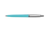 Guľôčkové pero, sada, 0,7 mm, strieborný klip, červené a modré telo pera, PARKER &quot;Jotter Glam Rock&quot;, modré