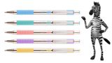 Guľôčkové pero, 0,24 mm, stláčací mechanizmus, nerezová oceľ, farba tela: pastelová zelená, ZEBRA &quot;F-301&quot;, modré