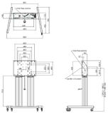 SMMS 062.7105 dvojitý elektrický lift 98&quot;, 160 kg, 1295-1895 mm, černý