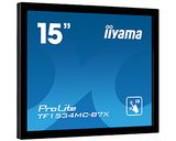15&quot; iiyama TF1534MC-B7X: TN, XGA, capacitive, 10P, 370cd/m2, VGA, DP, HDMI, IP65, černý