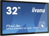 32&quot; iiyama TF3239MSC-B1AG: AMVA, FullHD, capacitive, 12P, 500cd/m2, VGA, HDMI, DP, 24/7, IP54, černý
