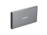 Externí box pro HDD 2,5&quot; USB 3.0 Natec Rhino Go, šedý, hliníkové tělo