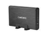 Externí box pro HDD 3,5&quot; USB 3.0 Natec Rhino, černý,  včetně napájecího adaptéru