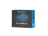Externí box pro HDD 2,5&quot; USB 3.0 Natec Rhino Go, modrý, hliníkové tělo