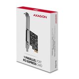 AXAGON PCEA-P1N, PCIe řadič - 1x paralelní port (LPT), vč. LP