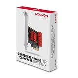 AXAGON PCES-SA6, PCIe řadič - 6x interní SATA 6G port, ASM1166, SP &amp; LP