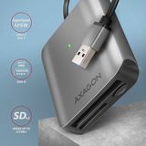 AXAGON CRE-S3, USB-A 3.2 Gen 1 - SUPERSPEED čtečka karet, 3-slot &amp; lun SD/microSD/CF, podpora UHS-II