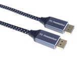 PremiumCord DisplayPort 1.4 přípojný kabel, kovové a zlacené konektory, 2m