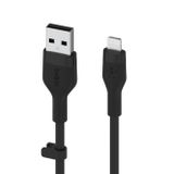 Belkin kabel USB-A na LTG_silikon, 1M, černý