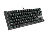 Mechanická klávesnice Genesis Thor 300 TKL, US layout, zelené podsvícení, Outemu Blue switch