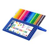 Farebné ceruzky, sada, trojhranné, STAEDTLER &quot;Ergosoft® 157&quot;, 24 rôznych farieb