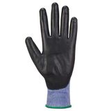 Ochranné rukavice, nylonové, dlaň potiahnutá PU, L, &quot;Senti-Flex&quot;, modrá