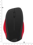 LEDGY Mouse - Wireless, Silent, black-red