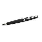 Guľôčkové pero, 0,7 mm, matné čierne telo pera, strieborný klip, WATERMAN &quot;Expert III&quot; , modrá