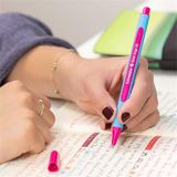 Guľôčkové pero, 0,7 mm, s vrchnákom, SCHNEIDER &quot;Slider Edge XB&quot;, ružové