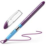 Guľôčkové pero, 0,7 mm, s vrchnákom, SCHNEIDER &quot;Slider Basic XB&quot;, fialová