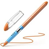 Guľôčkové pero, 0,7 mm, s vrchnákom, SCHNEIDER &quot;Slider Basic XB&quot;, oranžová