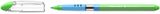 Guľôčkové pero, 0,7 mm, s vrchnákom, SCHNEIDER &quot;Slider Basic XB&quot;, svetlozelená