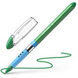 Guľôčkové pero, 0,7 mm, s vrchnákom, SCHNEIDER &quot;Slider Basic XB&quot;, zelená